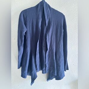 Donna Karan Indigo Open-Front Cardigan